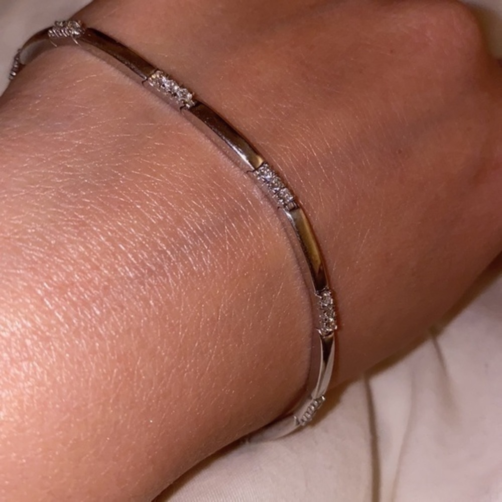 Dimond Bracelet super Stylish with Diamonds solid Gold 14k with Dimonds Unisex - Picture 3 of 9